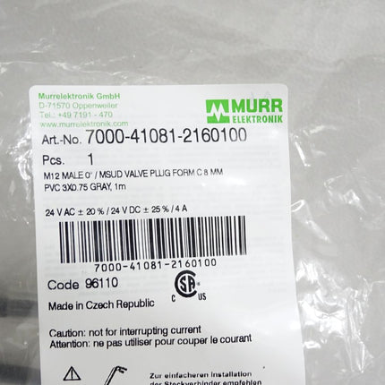 Murr Elektronik Kabel 7000-41081-2160100 / Neu OVP - Maranos.de