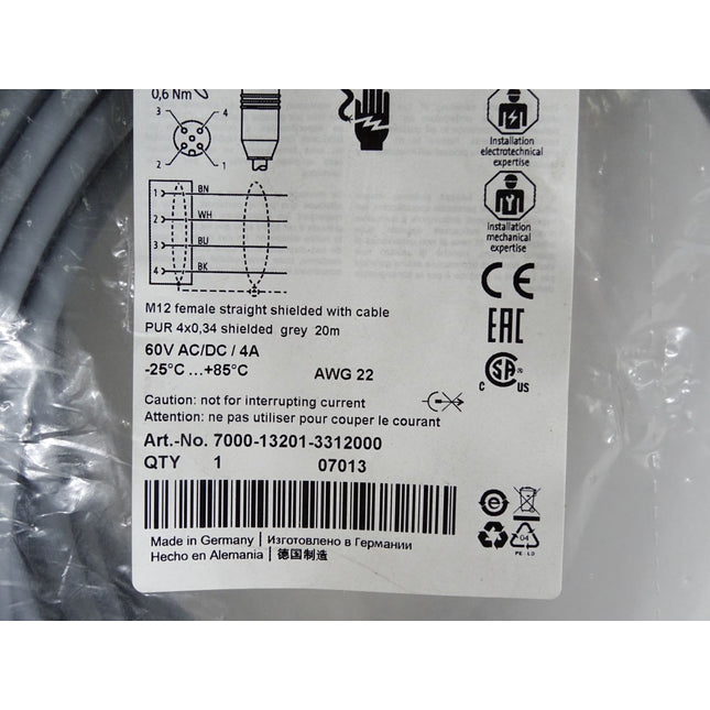 Murr Elektronik Kabel 7000-13201-3312000 / Neu OVP - Maranos.de