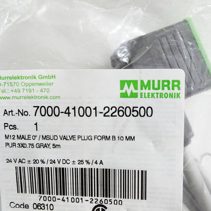 Murr Elektronik Kabel 7000-41001-2260500 / Neu OVP - Maranos.de