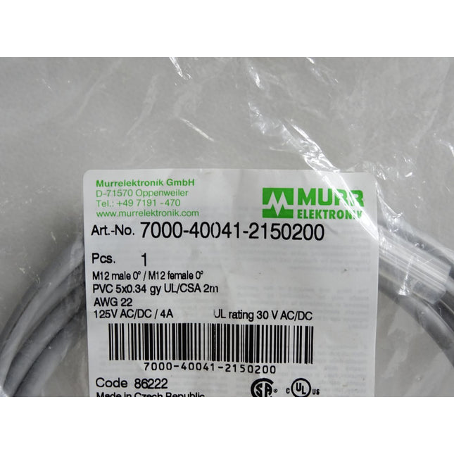 Murr Elektronik Kabel 7000-40041-2150200 / Neu OVP - Maranos.de