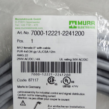 Murr Elektronik Kabel 7000-12221-2241200 / Neu OVP - Maranos.de