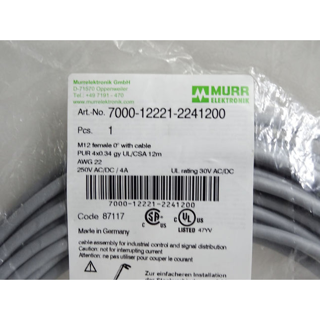 Murr Elektronik Kabel 7000-12221-2241200 / Neu OVP - Maranos.de