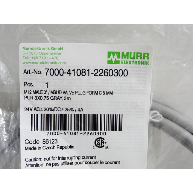 Murr Elektronik Kabel 7000-41081-2260300 / Neu OVP - Maranos.de