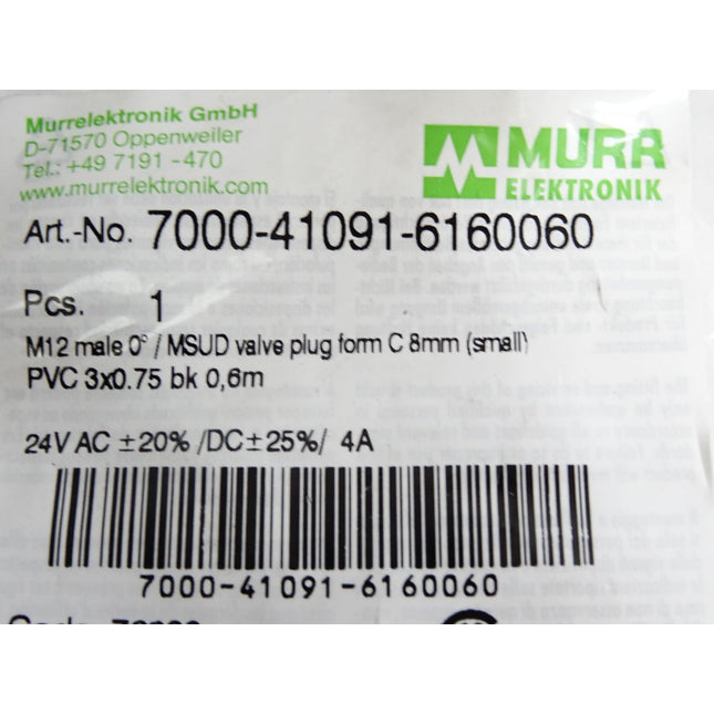 Murr Elektronik Kabel 7000-41091-6160060 / Neu OVP - Maranos.de