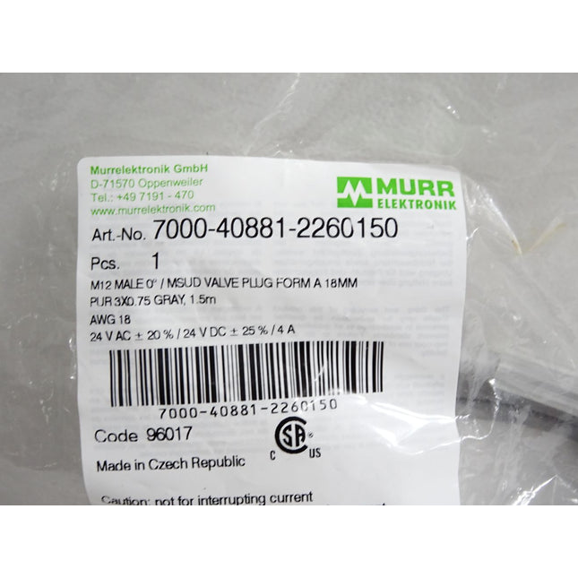 Murr Elektronik Kabel 7000-40881-2260150 / Neu OVP - Maranos.de
