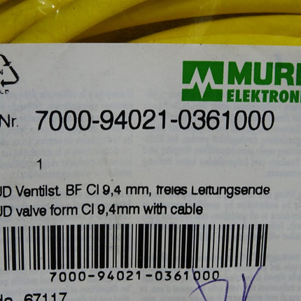 Murr Elektronik Kabel 7000-94021-0361000 / Neu OVP - Maranos.de