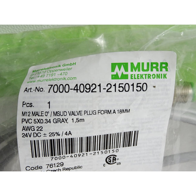 Murr Elektronik Kabel 7000-40921-2150150 / Neu OVP - Maranos.de