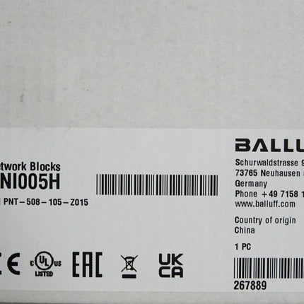 Balluff BNI005H BNI PNT-508-105-Z015 Netzwerk-Module für Profinet / Neu OVP versiegelt - Maranos.de