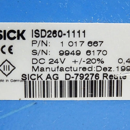Sick ISD260-1111 1017667 Displacement Sensor - Maranos.de