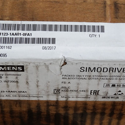 Siemens Simodrive 611 LT-MOD.INT200A 6SN1123-1AA01-0FA1 / Neu OVP versiegelt - Maranos.de