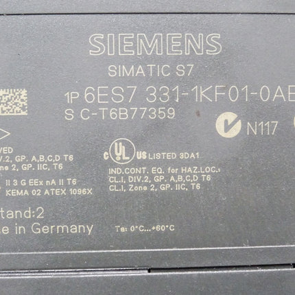 Siemens S7-300 SM331 6ES7331-1KF01-0AB0 6ES7 331-1KF01-0AB0 - Maranos.de