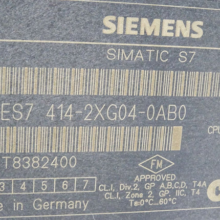 Siemens S7-400 CPU414-2 6ES7414-2XG04-0AB0 6ES7 414-2XG04-0AB0 - Maranos.de