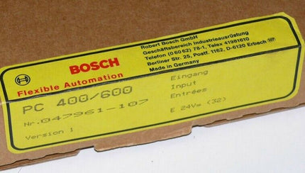 NEU - Bosch PC 400/600 // 047961-104401 INPUT E24V - Maranos.de