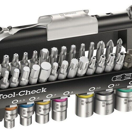 Wera Tool-Check Automotive 1 05200995001 Bit Sortiment 1/4 Nüsse 38 Teilig - Maranos.de