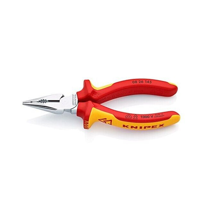 Knipex 08 26 145 VDE Spitz-Kombizange verchromt 145 mm 0826145 - Maranos.de