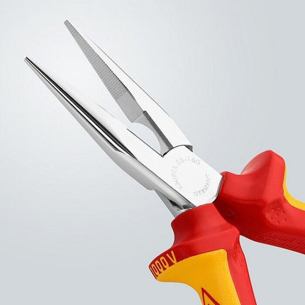 Knipex 25 06 160 VDE-Flachrundzange 160 mm Radiozange mit Schneide 2506160 - Maranos.de