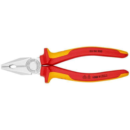 Knipex 03 06 200 Kombizange VDE 200mm 0306200 mit Mehrkomponenten Hüllen - Maranos.de
