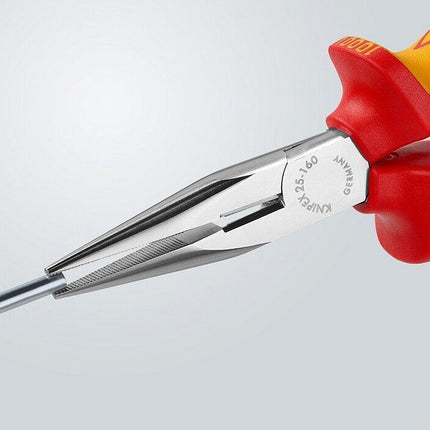 Knipex 25 06 160 VDE-Flachrundzange 160 mm Radiozange mit Schneide 2506160 - Maranos.de