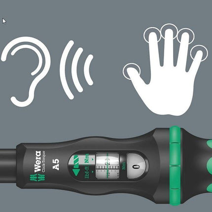 Wera 05075610001 Click-Torque B 1 Drehmomentschlüssel mit Umschaltkn. 10-50Nm - Maranos.de