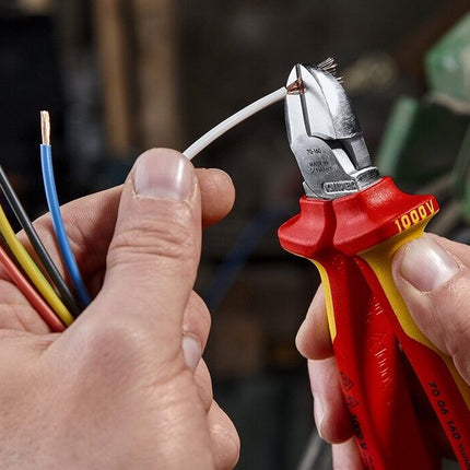 Knipex 70 06 160 VDE - Seitenschneider Schneid-Zange Abgleitschutz 7006160 - Maranos.de