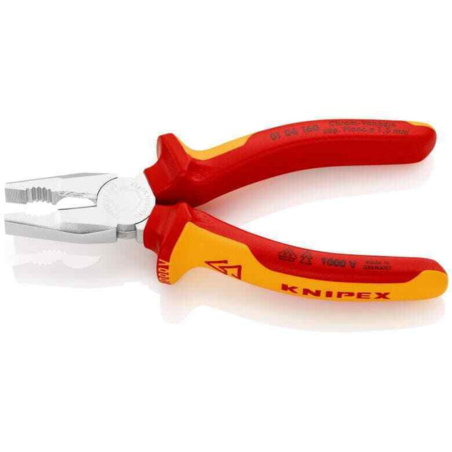 Knipex 01 06 160 Kombizange VDE 160mm 0106160 mit Mehrkomponenten-Hüllen - Maranos.de