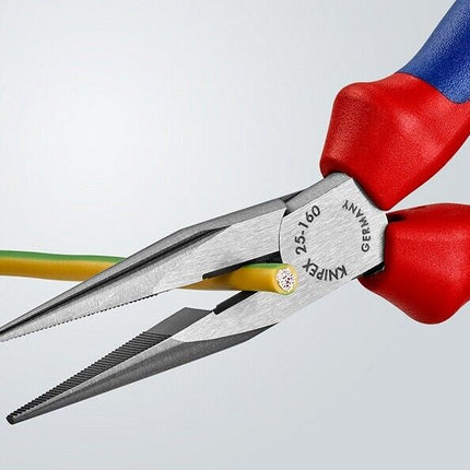 Knipex 2502160 Flachrundzange mit Schneide 25 02 160 Radiozange - Maranos.de