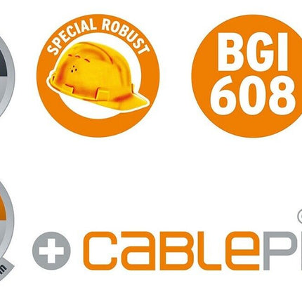 Brennenstuhl professionalLINE SteelCore Kabeltrommel IP44 33m H07BQ-F 3G2,5 BGI608 - Maranos.de