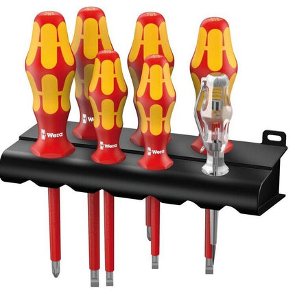 Wera 160 i/7 Rack 05006147001 Schraubendrehersatz Kraftform Plus Serie 100 Spannungsprüfer Rack - Maranos.de
