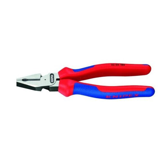Knipex Kraft Kombizange 0202180 schwarz atramentiert Hohe Hebelwirkung 02 02 180 - Maranos.de