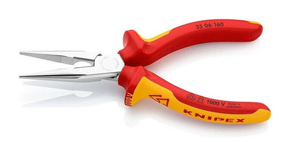 Knipex 25 06 160 VDE-Flachrundzange 160 mm Radiozange mit Schneide 2506160 - Maranos.de