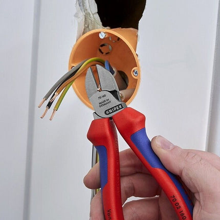 Knipex 70 02 160 Seitenschneider Kopf poliert Griffe mit Mehrkomponenten-Hüllen 7002160 - Maranos.de