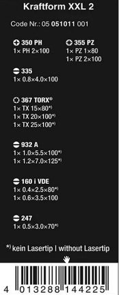 Wera 05051011001 Kraftform XXL 2 Schraubendreher Set 12-teilig - Maranos.de
