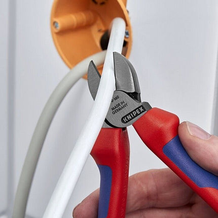 Knipex 70 02 160 Seitenschneider Kopf poliert Griffe mit Mehrkomponenten-Hüllen 7002160 - Maranos.de
