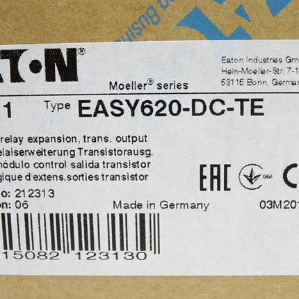 Eaton Steuerrelaiserweiterung 212313 Easy620-DC-TE / Neu OVP - Maranos.de