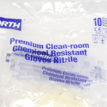 North SK Clean Room Nitrile Gloves SK142W/8/HEM / Inhalt : 10 Stück / Neu OVP - Maranos.de