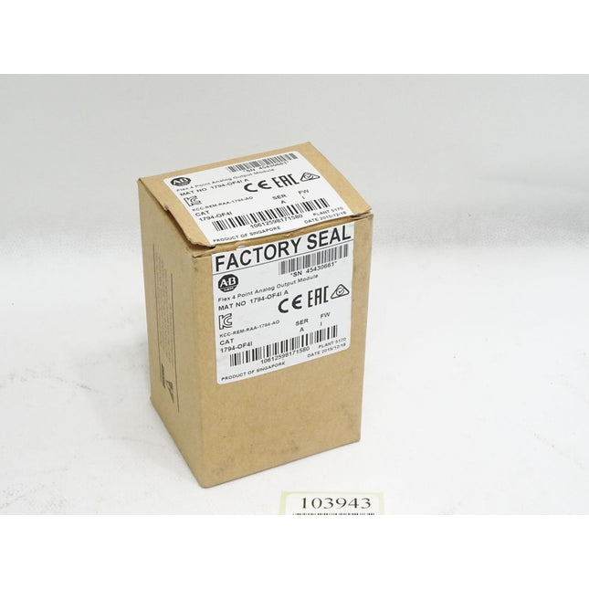 Allen Bradley Flex 4 Point Analog Output Module 1794-OF4I / Neu OVP - Maranos.de