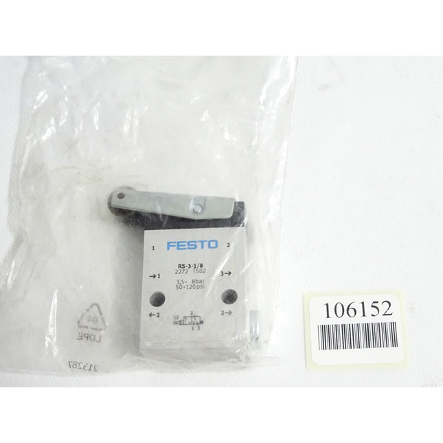 Festo 2272 RS-3-1/8 Rollenhebelventil / Neu OVP - Maranos.de
