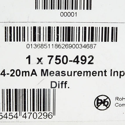 Wago 750-492 2-Kanal-Analogeingang / Neu OVP versiegelt - Maranos.de