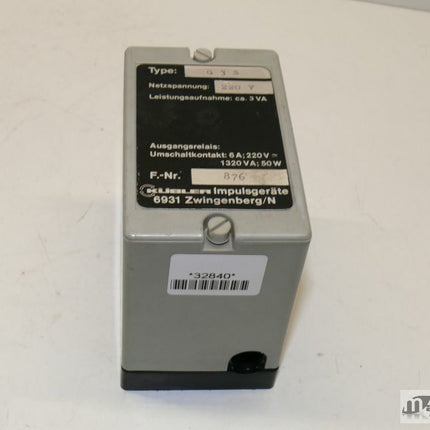 Kübler Impulsgeräte G35 Gigatronic 876 220V - Maranos.de