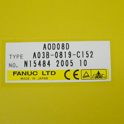 Fanuc AOD08D digitale Ausgabeeinheit A03B-0819-C152 // N15484 2005 10 NEU - Maranos.de