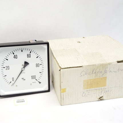 Rohrfedermanometer RQS144-1 0,2-1bar 0-100% / Neu - Maranos.de