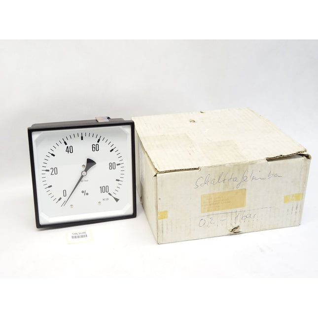 Rohrfedermanometer RQS144-1 0,2-1bar 0-100% / Neu - Maranos.de