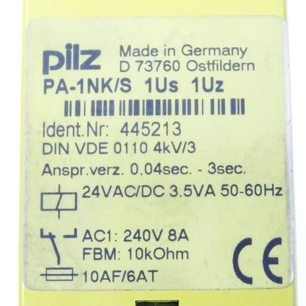 Pilz 445213 PA-1NK/S 1Us 1Uz - Maranos.de