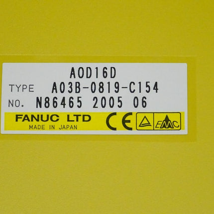 Fanuc AOD16D digitale Ausgabeinheit A03B-0819-C154 // N86465 2005 06 NEU - Maranos.de
