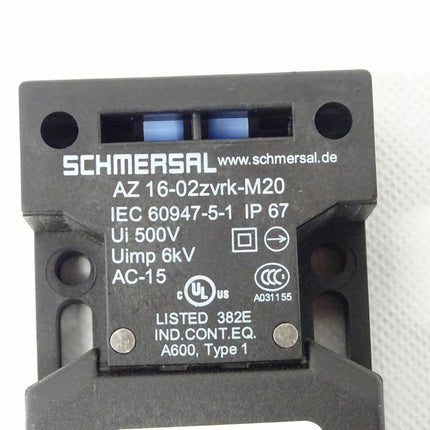 Schmersal AZ 16-02 zvrk-M20 Sicherheitsschalter - Maranos.de