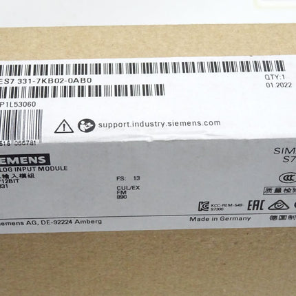 Siemens S7-300 SM331 6ES7331-7KB02-0AB0 6ES7 331-7KB02-0AB0 Neu OVP versiegelt - Maranos.de