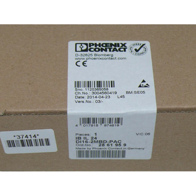 NEU/OVP versiegelt Phoenix Contact 2861959 IB IL 24 DI16-2MBD-PAC - Maranos.de