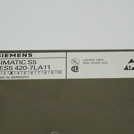 Siemens 6ES5420-7LA11 Simatic S5 6ES5 420-7LA11 E:03 - Maranos.de