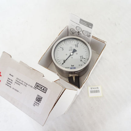 Wika Manometer 233.30.100 0...16 bar G1/2B unten / 9020640 / Neu OVP - Maranos.de