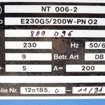 Benning Tebechop NT006-2 E230 G5/200W-PN 02 - Maranos.de